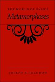 Cover of: The World of Ovid's Metamorphoses