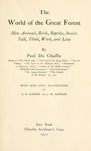 Cover of: The world of the great forest by Paul B. Du Chaillu