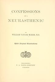 Cover of: Confessions of a neurasthenic