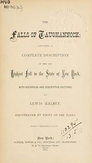 Cover of: The Falls of Taughannock by Lewis Halsey