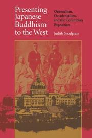 Cover of: Presenting Japanese Buddhism to the West by Judith Snodgrass