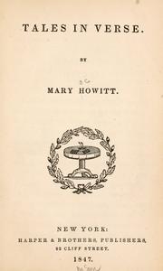 Tales in verse for young people by Mary Botham Howitt