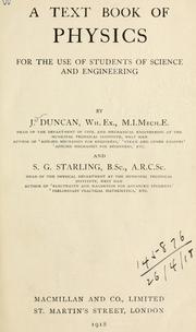 Cover of: text book of physics, for the use of students of science and engineering