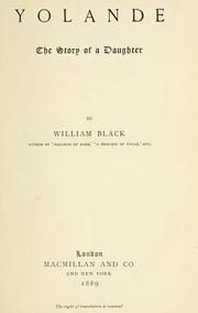 Cover of: Yolande. by William Black