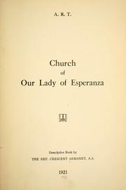 Cover of: Church of Our Lady of esperanza by Crescent Armanet