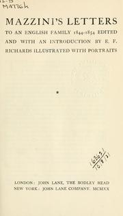 Cover of: Letters to an English family