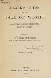Cover of: Black's guide to the Isle of Wight by A. R. Hope Moncrieff