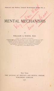 Front cover of Mental mechanisms by William A. White