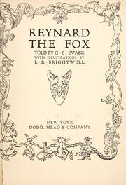 Cover of: Reynard the Fox