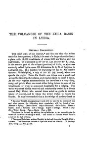 Cover of: The volcanoes of the Kula Basin in Lydia by Henry S. Washington