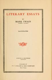 Cover of: The writings of Mark Twain by Mark Twain