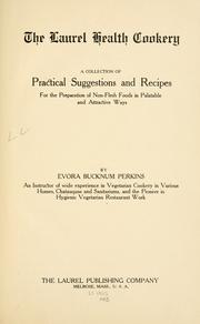 Cover of: The Laurel health cookery