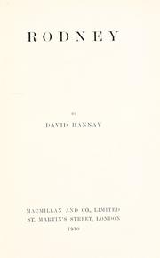 Cover of: Rodney by David Hannay, David Hannay