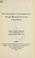 Cover of: The enforcement of international law through municipal law in the United States.