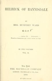 Cover of: Helbeck of Bannisdale. by Mary Augusta Ward