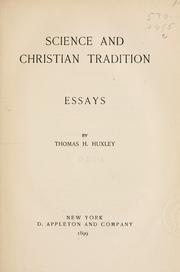 Cover of: Science and Christian tradition