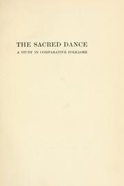 Cover of: The sacred dance by Oesterley, W. O. E.
