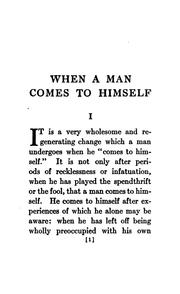 Cover of: When a man comes to himself by Woodrow Wilson, Woodrow Wilson