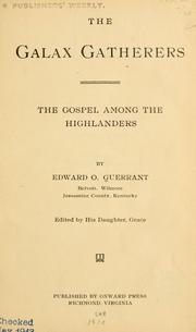 Front cover of The galax gatherers by Unknown