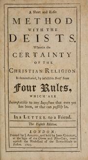 Cover of: A short and easie method with the deists by Charles Leslie