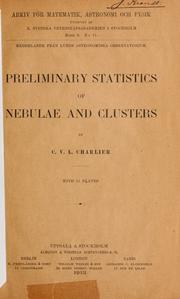 Cover of: Preliminary statistics of nebulae and clusters.