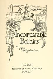 Cover of: Incomparable Bellairs by Agnes Castle, Agnes Castle