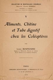 Cover of: Aliments, chitine et tube digestif chez les col©Øeopt©Łeres.