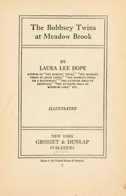 Cover of: The Bobbsey twins at Meadow Brook by Laura Lee Hope