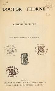 Cover of: Doctor Thorne by Anthony Trollope