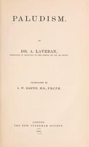 Cover of: Paludism by Alphonse Laveran, Alphonse Laveran