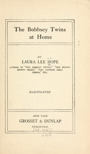 Cover of: The Bobbsey twins at home by Laura Lee Hope