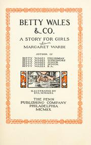Cover of: Betty Wales & Co. by Warde, Margaret.