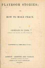 Cover of: Playroom stories, or, How to make peace