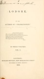 Cover of: Lodore. by Mary Wollstonecraft Shelley