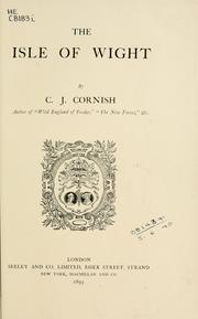Cover of: The Isle of Wight by C. J. Cornish