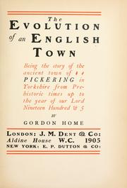 Cover of: The evolution of an English town by Gordon Home