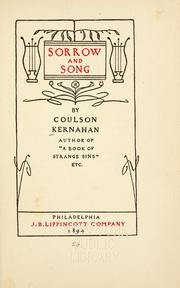 Cover of: Sorrow and song by Coulson Kernahan