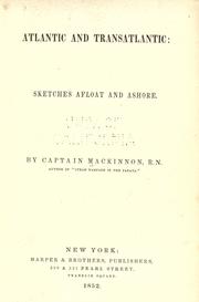 Cover of: Atlantic and transatlantic: sketches afloat and ashore.