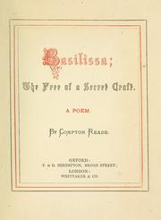 Cover of: Basilissa: the free of a secret craft : a poem