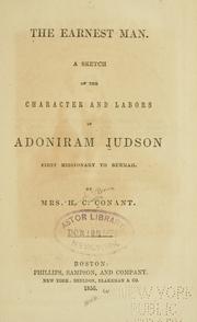 Cover of: The earnest man by H. C. Conant