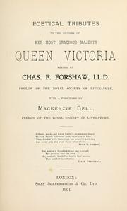 Cover of: Poetical tributes to the memory of ... Queen Victoria