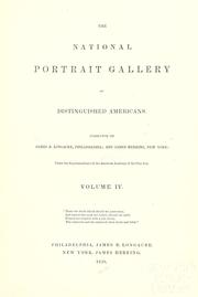 Cover of: The national portrait gallery of distinguished Americans by James Herring