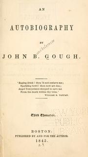 An autobiography by John Bartholomew Gough