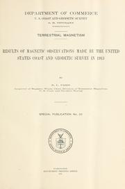 Cover of: Terrestrial magnetism by U.S. Coast and Geodetic Survey.