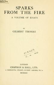 Cover of: Sparks from the fire by Gilbert Oliver Thomas