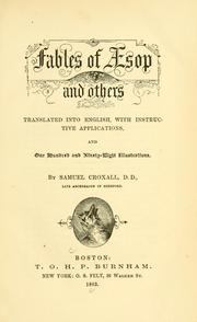 Cover of: Fables of Aesop and others by translated into English, with instructive applications, and one hundred ninety-eight illustrations by Samuel Croxall.