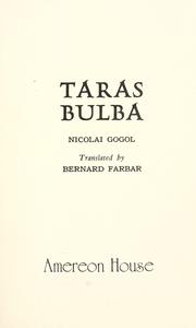 Cover of: Taras Bulba by Николай Васильевич Гоголь