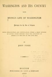 Cover of Washington and his country by Washington Irving