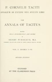 Cover of: The annals of Tacitus. by P. Cornelius Tacitus