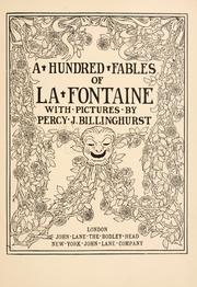 Cover of: A Hundred fables of La Fontaine